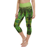 Green Goddess Yoga Capri Leggings